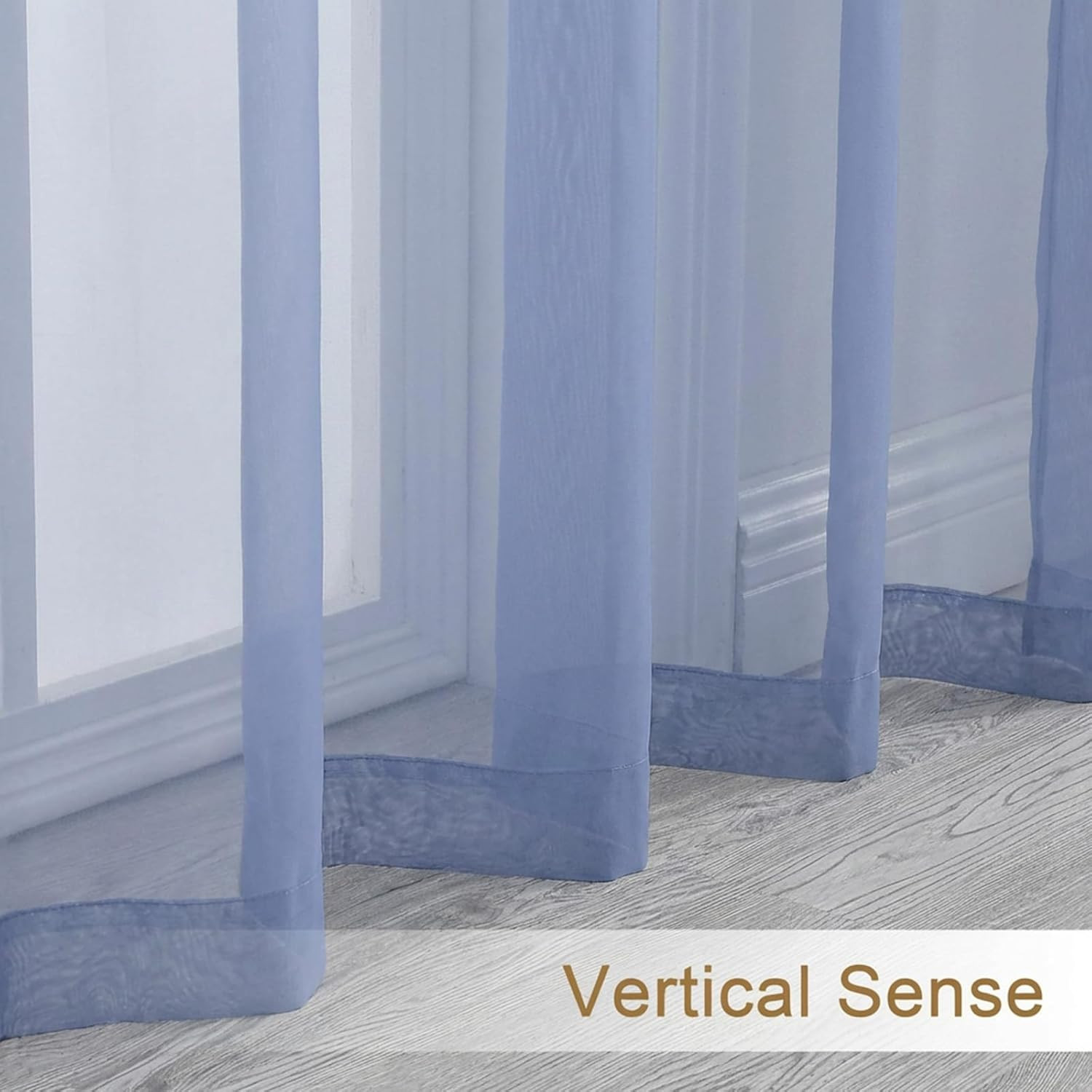 Sheer Tier Curtains 24 Inch Length – Small Window Kitchen Curtains for Bathroom