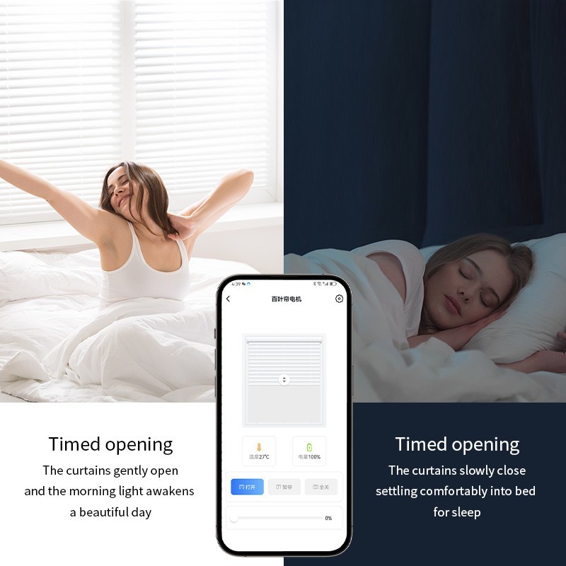 Tuya WiFi Bluetooth Smart Rope Roller Curtain Motor Remote Control
