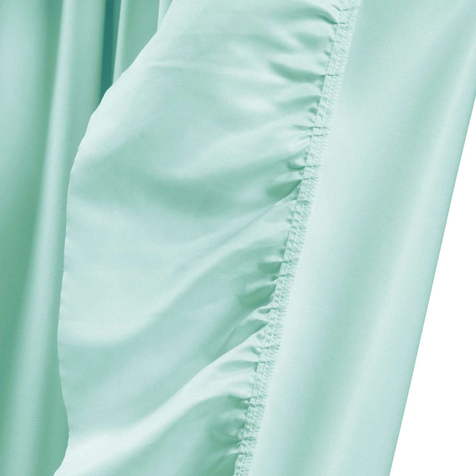 Reyna Ruffle Window Curtain Set, 137.2 x 213.4 cm, Light Blue, Flowy Curtain…