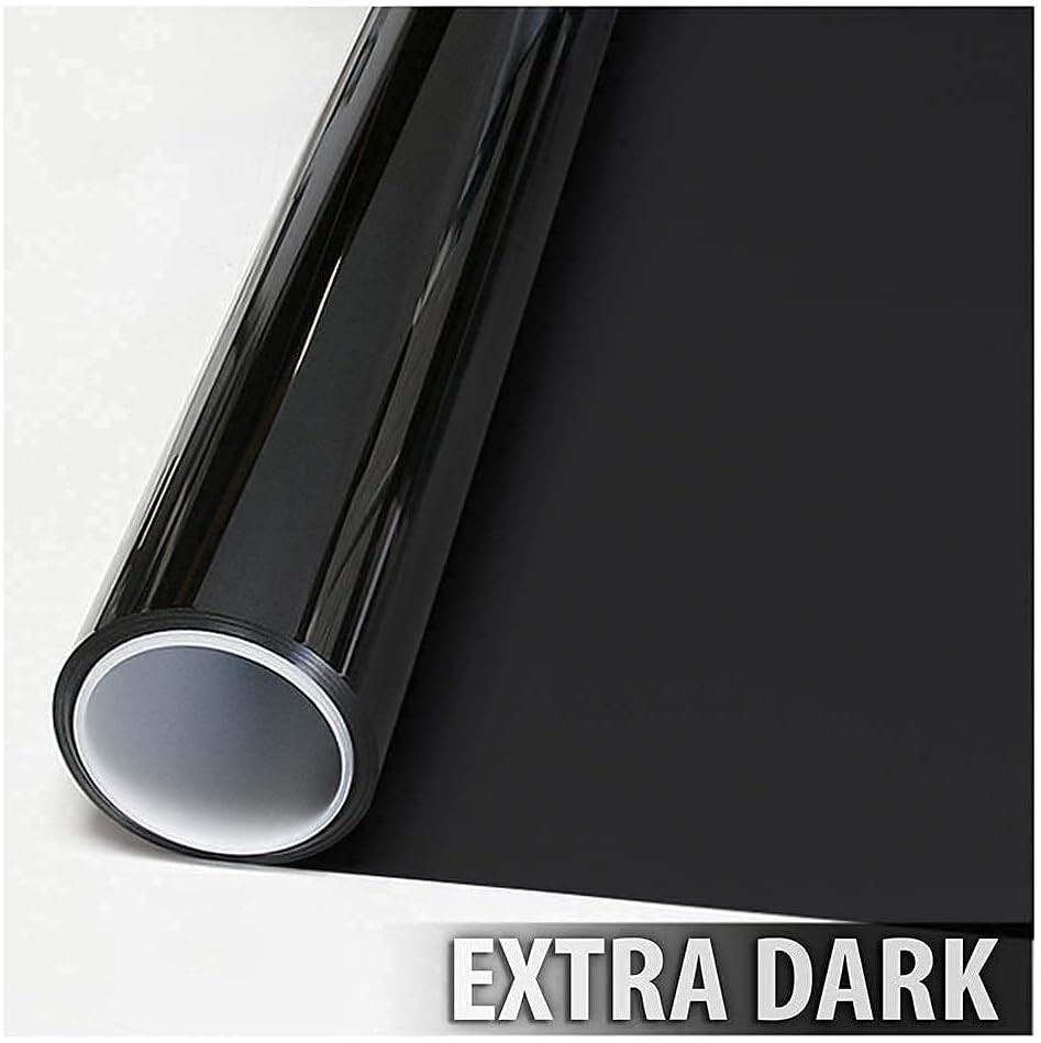 BDF NA05 Window Film Daytime Privacy and Sun Control Natural Black 5 (Very Dark)
