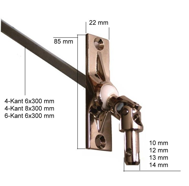 Roller Shutter Crank Joint Crank Joint 85×22 Joint Plate 22×85 Spherical Bearing 45° GE