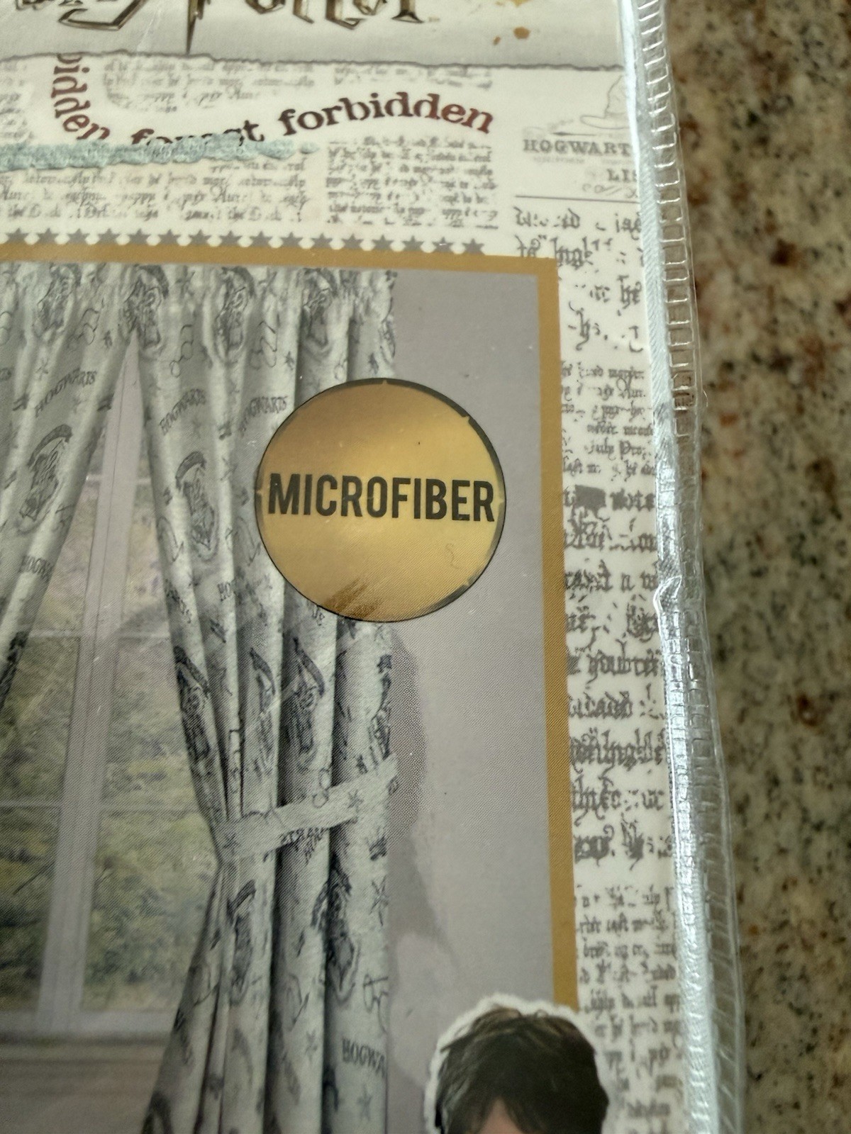 Harry Potter 2 Window Panels Forbidden Forest 42×84 Microfiber NEW