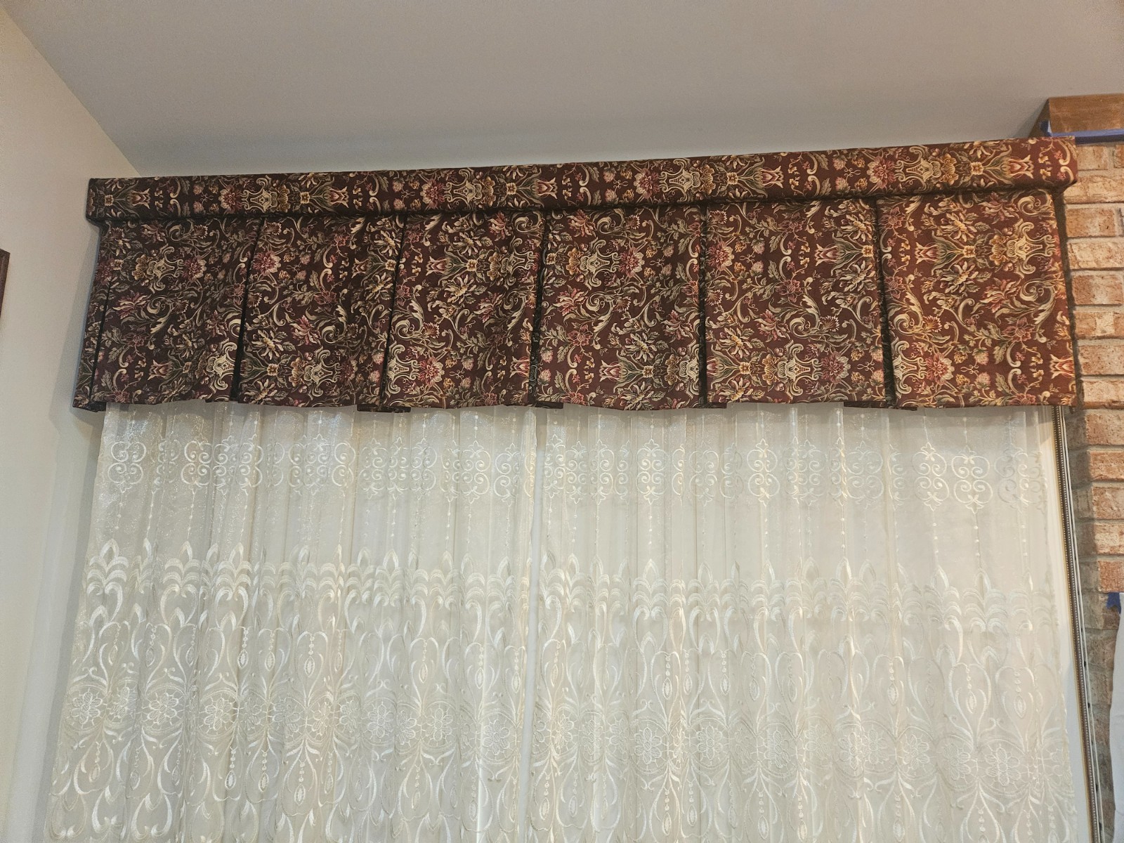 Two double wide handmade elegant cornices/ valances