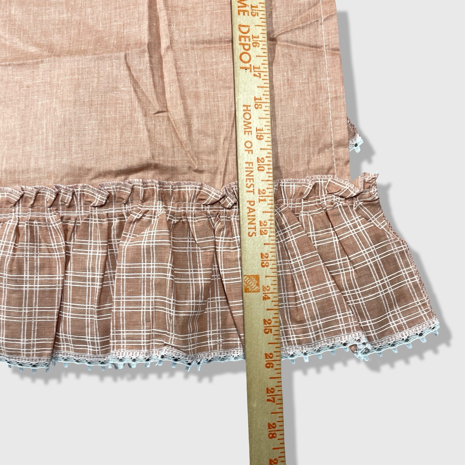 Unbranded Window Valance Curtains 30×26 Terracotta Cottagecore Farmhouse