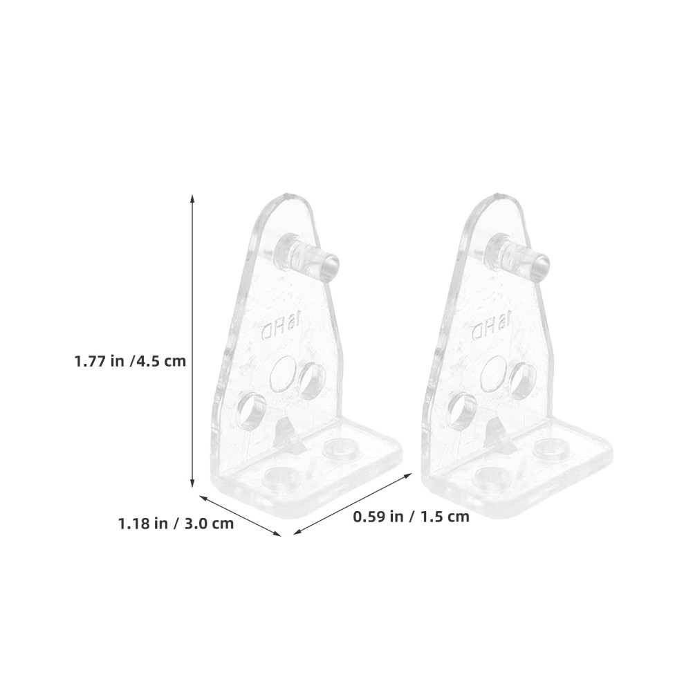 16pcs Blind Hold Down Brackets: 1 Inch Clear Hooks Bottom Rail Hold