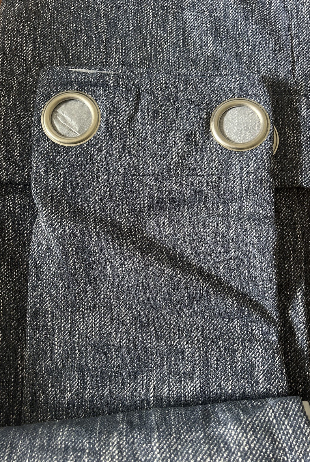 SunSmart Total Blackout Lined Panel Pair with Grommets, Indigo Blue 52” x 84”