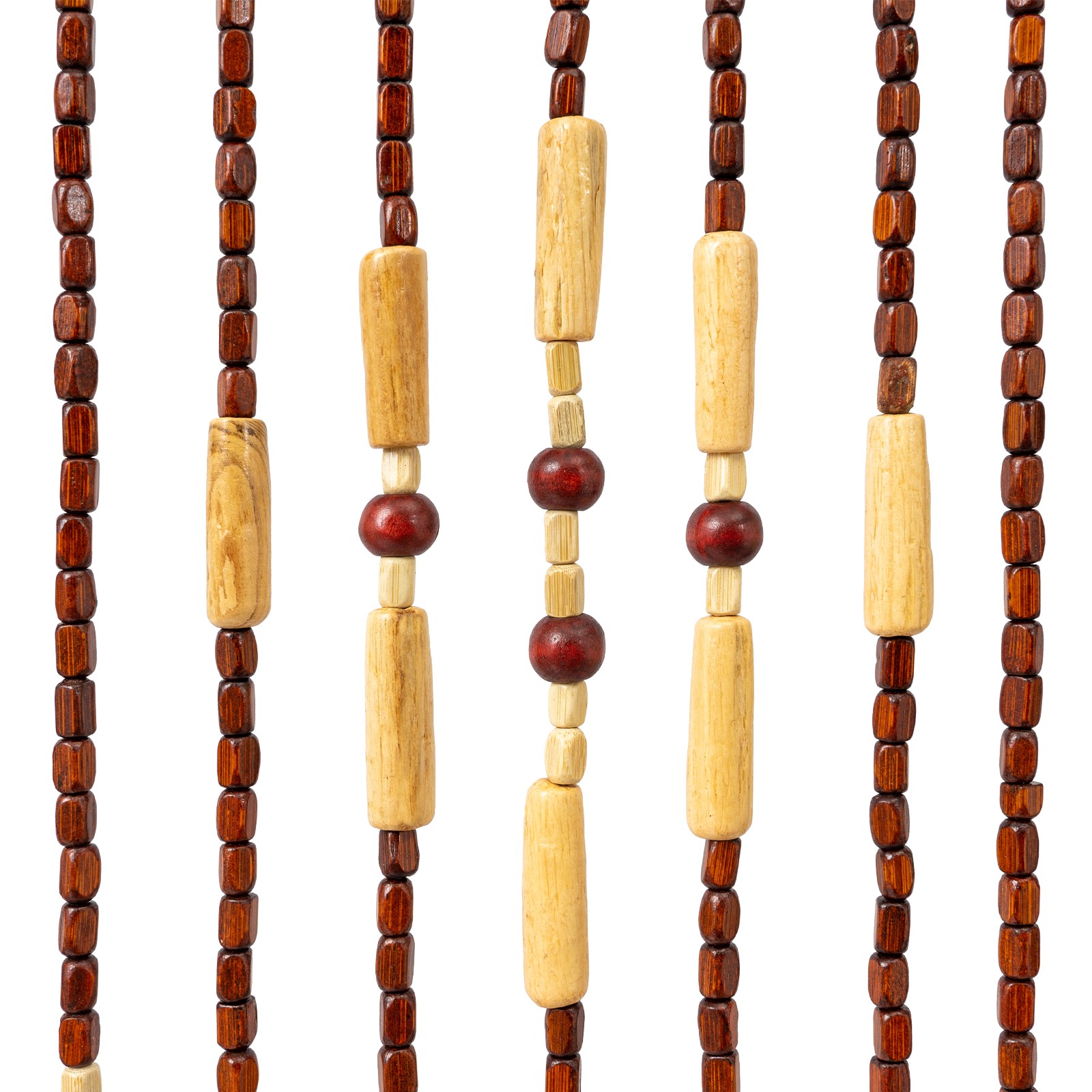 32Lines Porch Partition Curtain Wooden Beads Curtain Bedroom Living Room Curtain