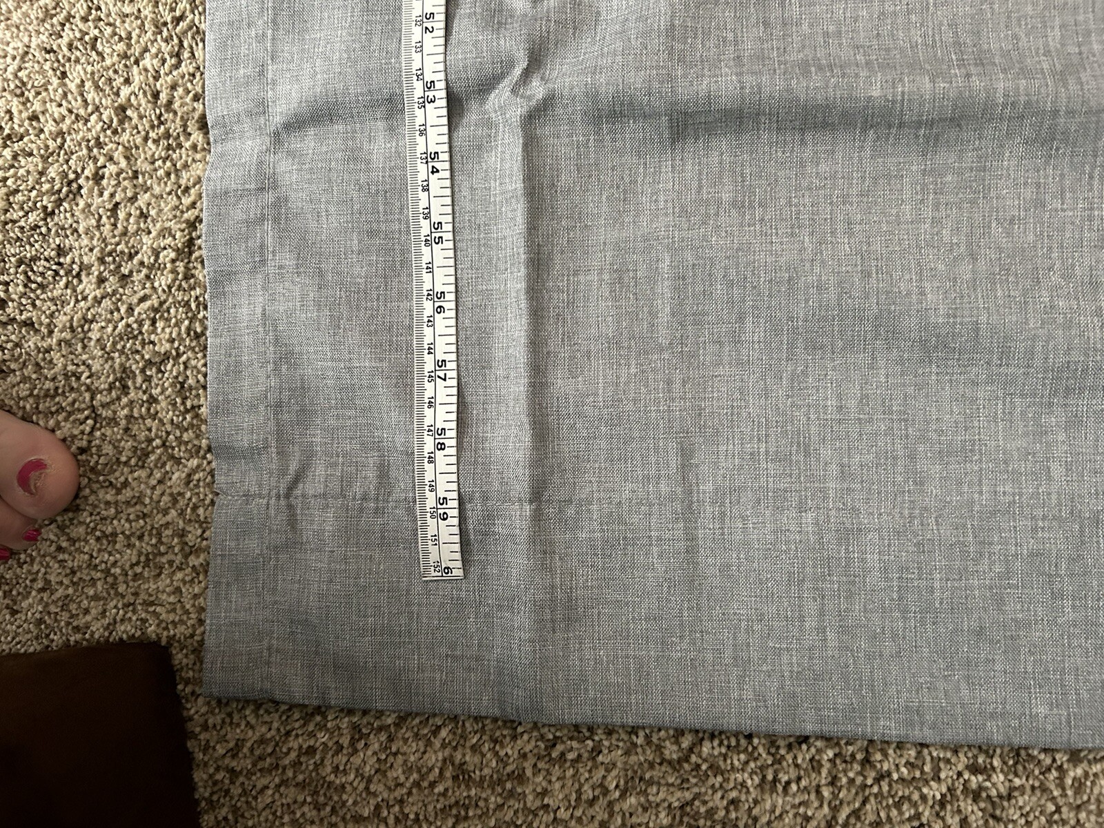 Threshold Lt Gray Light Blocking Curtain Panels 62 In Long Set Of 2 NWOT