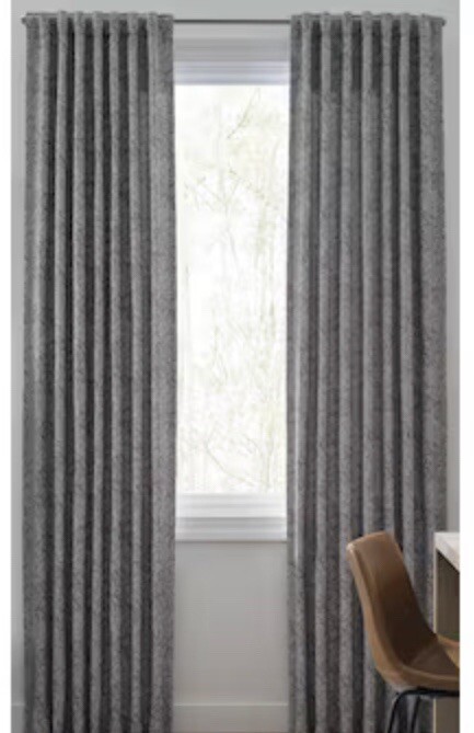 Origin 21 84-in Grey Room Darkening Thermal Lined Back Tab Single Panel 4140948
