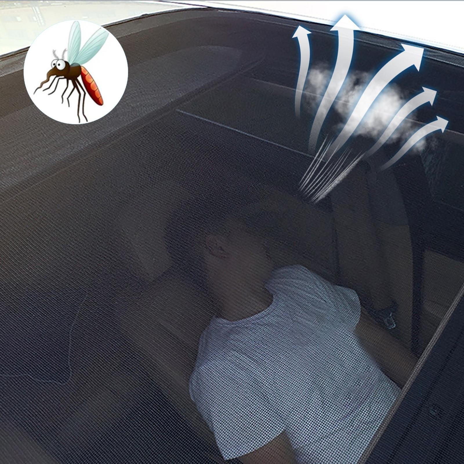 Magnetic Car Front Rear Window Sun Shade Cover Mesh Shield UV Protection