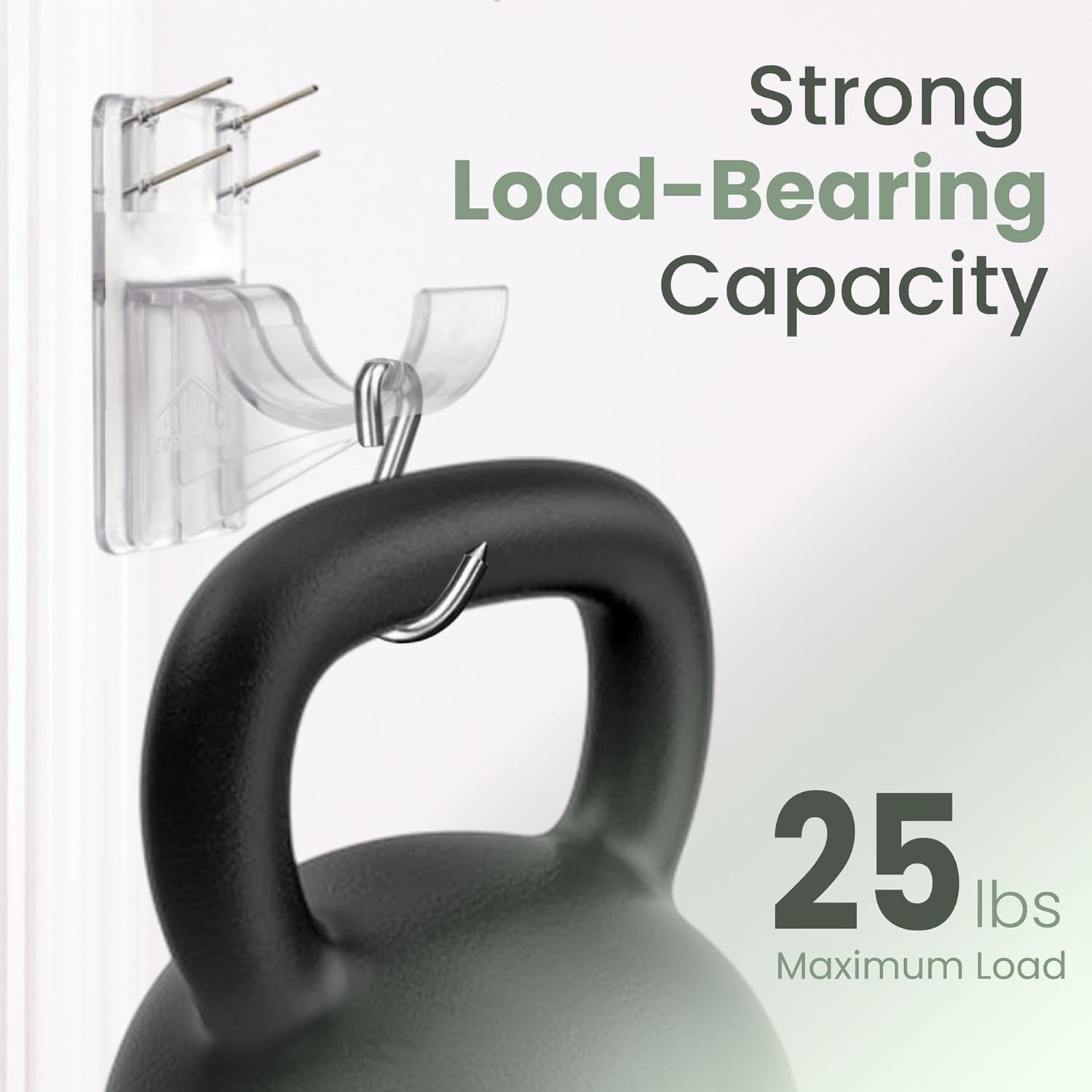Minimalist Curtain Rod Brackets – 5X Stronger Support, 8 Pack with Pin Guide