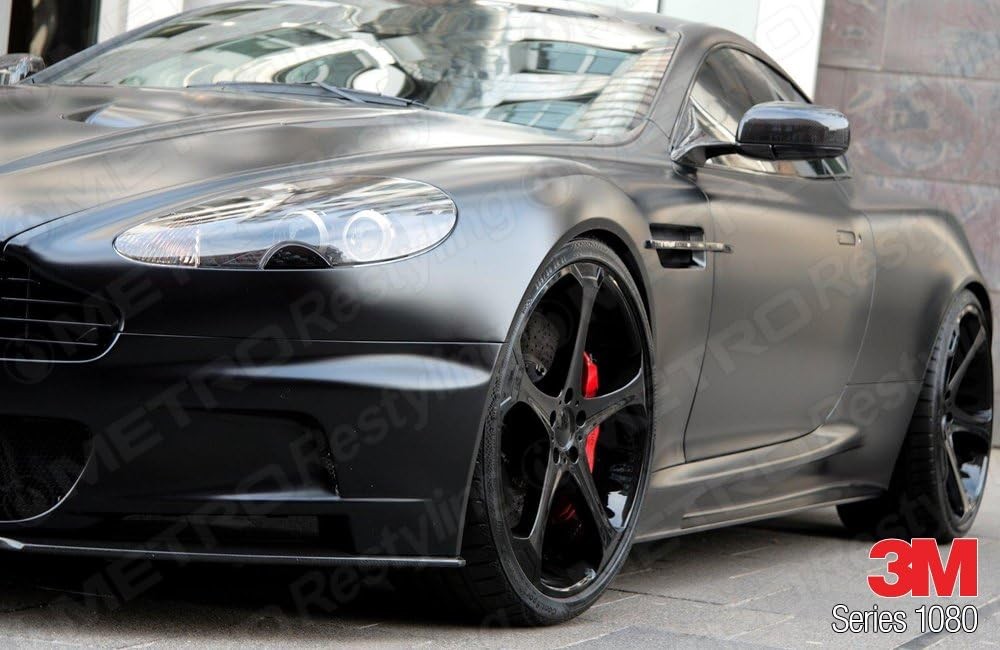 3M 2080 S12 SATIN BLACK 5ft x 6ft (30 sq/ft) Car Wrap Vinyl Film