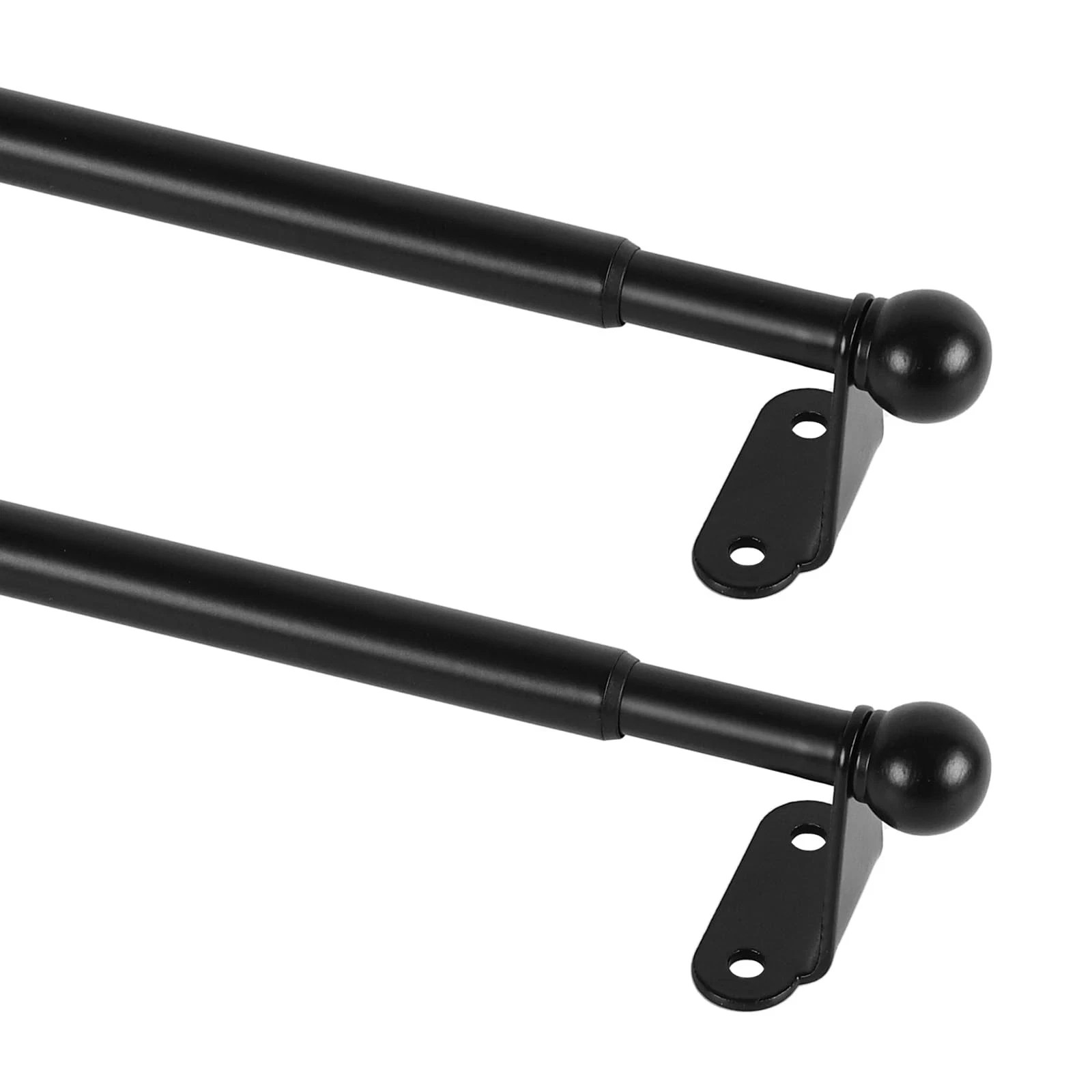 2 Pack Small Curtain Rod 18-30 Inch, 1/2″ Diameter, Cafe Door Curtain Window