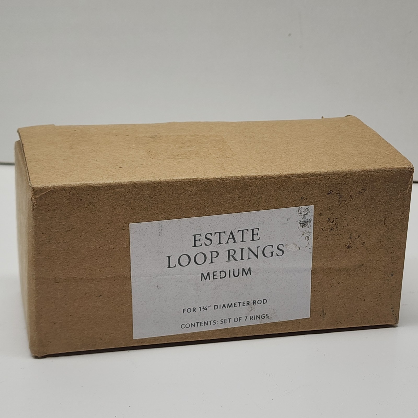 Restoration Hardware Estate Medium Loop Rings For 1 1/4″ Rod ANTIQUE NICKEL