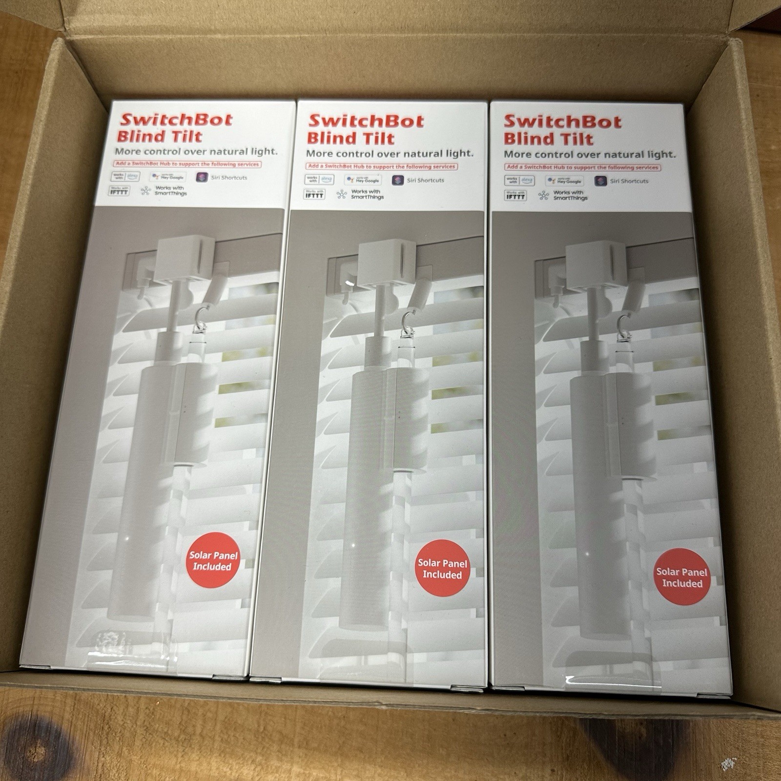 SwitchBot Smart Motorized Blinds Kit – Blind Tilt 3 Pack with Hub Mini W2701600