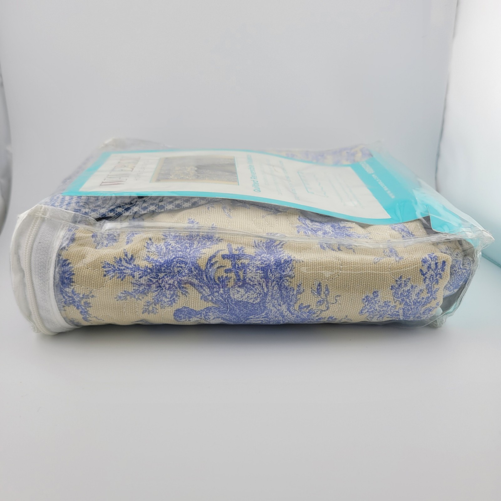 Waverly Home Classics Quilted Reversible Valance Rustic Life Lake 100% Cotton