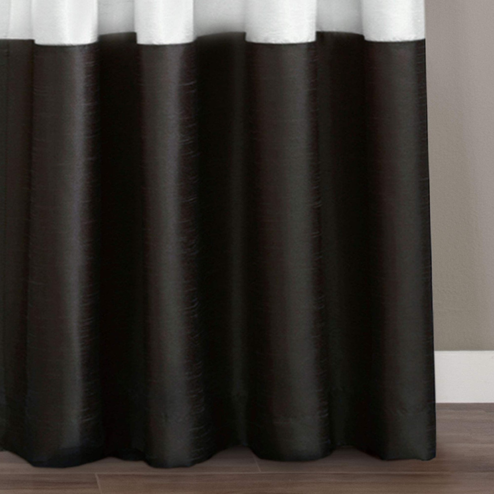 Lush Decor Prima Light Filtering Window Curtain Panels Pair 54 W X 108 L Black