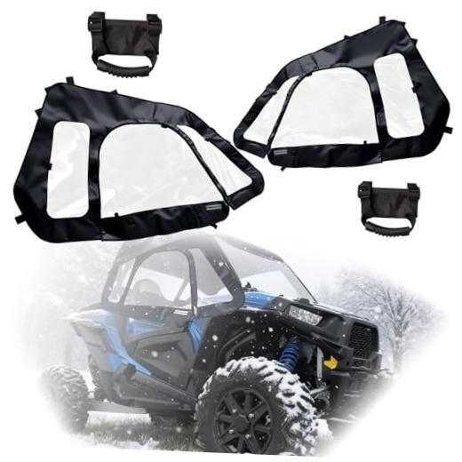 Polaris RZR XP 1000/XP Turbo 2014-2023 Soft Upper Doors – YKK Zipper – TPU