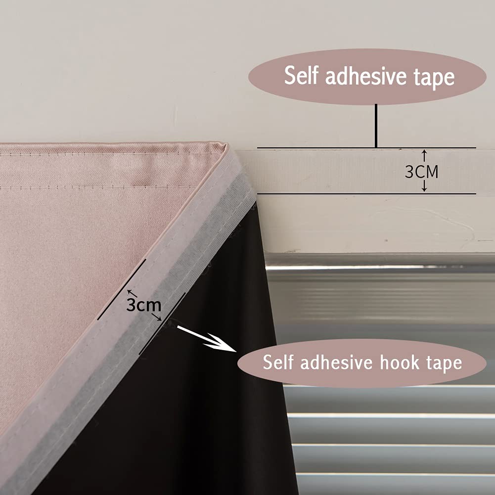 Autohesion Curtains for Windows,Bedroom Blackout Curtains for – Thermal Lnsul…