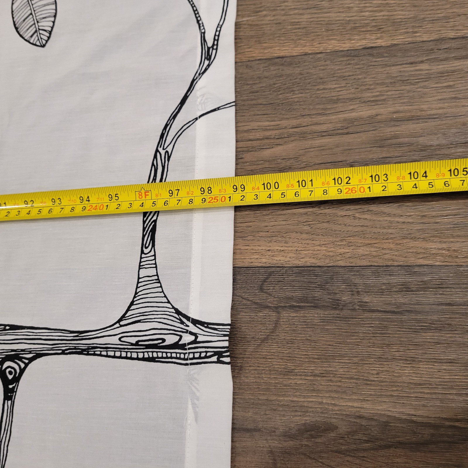 IKEA EIVOR Panel (1) 57×99 WH-BL Bird Tree Kajsa Aronsson Light Filtering