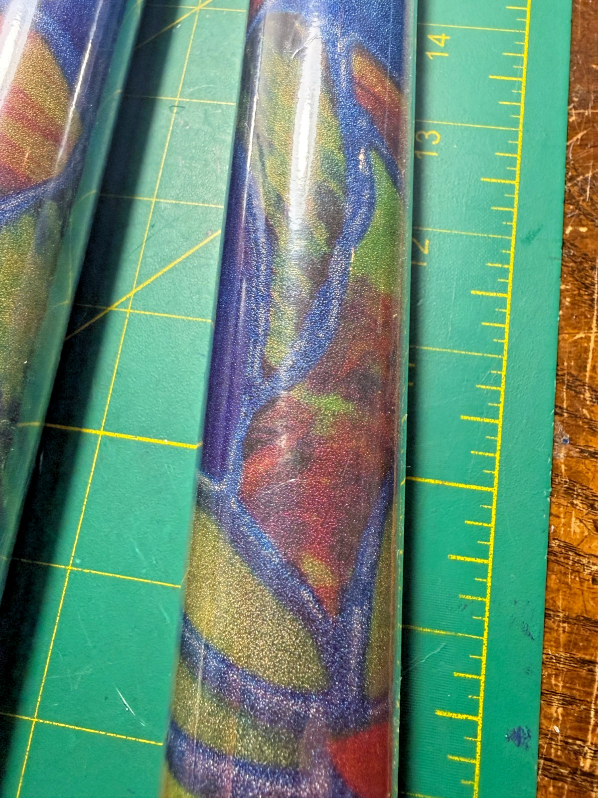 (4 Rolls) Floral Decorative Stained Glass Cling Window Film 17.7″ x 78.7″
