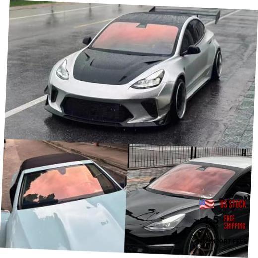 Car Window Tint 80% VLT, 80 Percent Chameleon Red Window Tint 40In x 10Ft