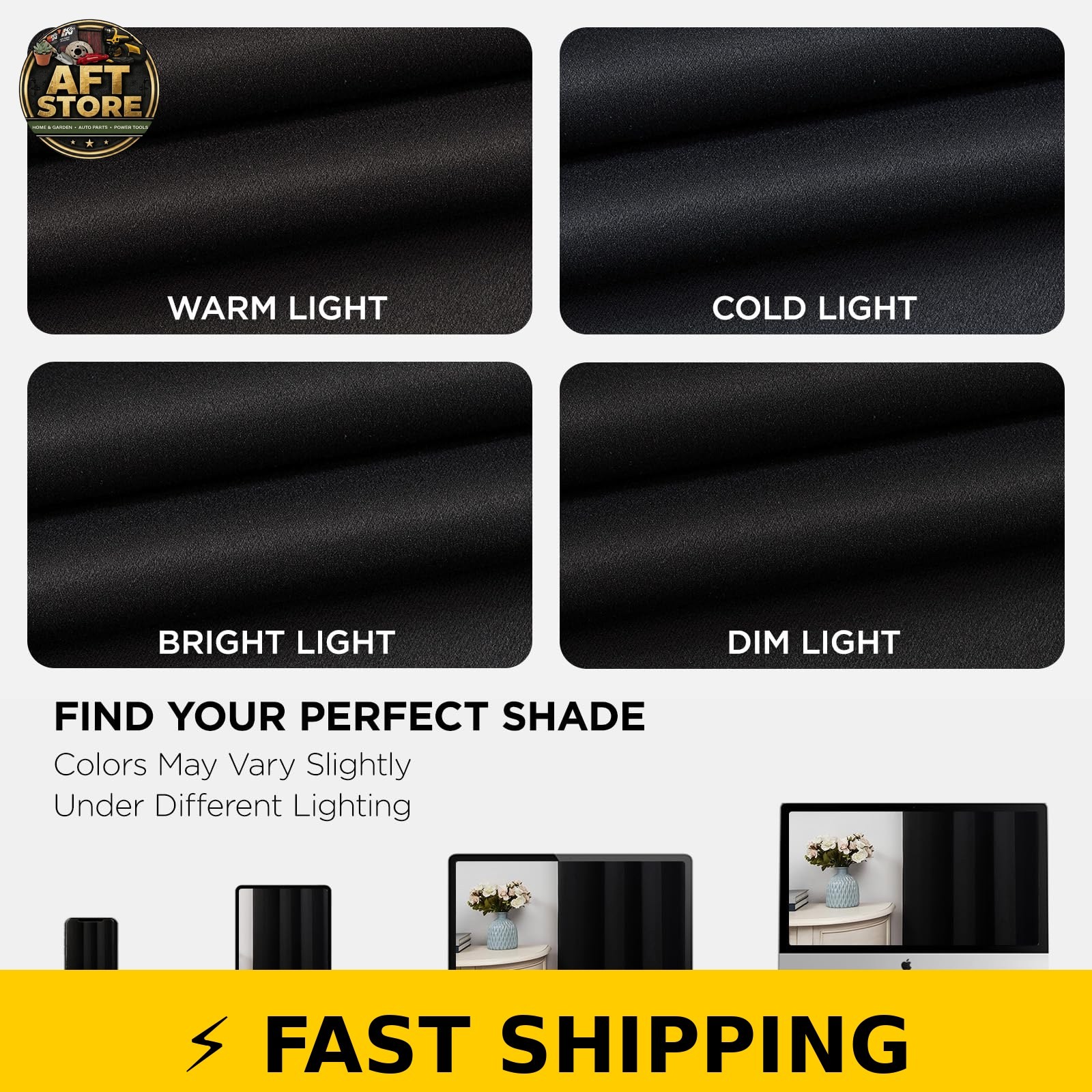 Joydeco 84 Inch Blackout Curtains – Thermal Insulated Grommet Drapes