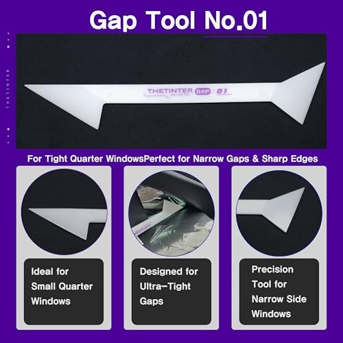 6-in-1 Window Tint Gap Tool Kit – Professional Narrow Gap Tint Finishing &