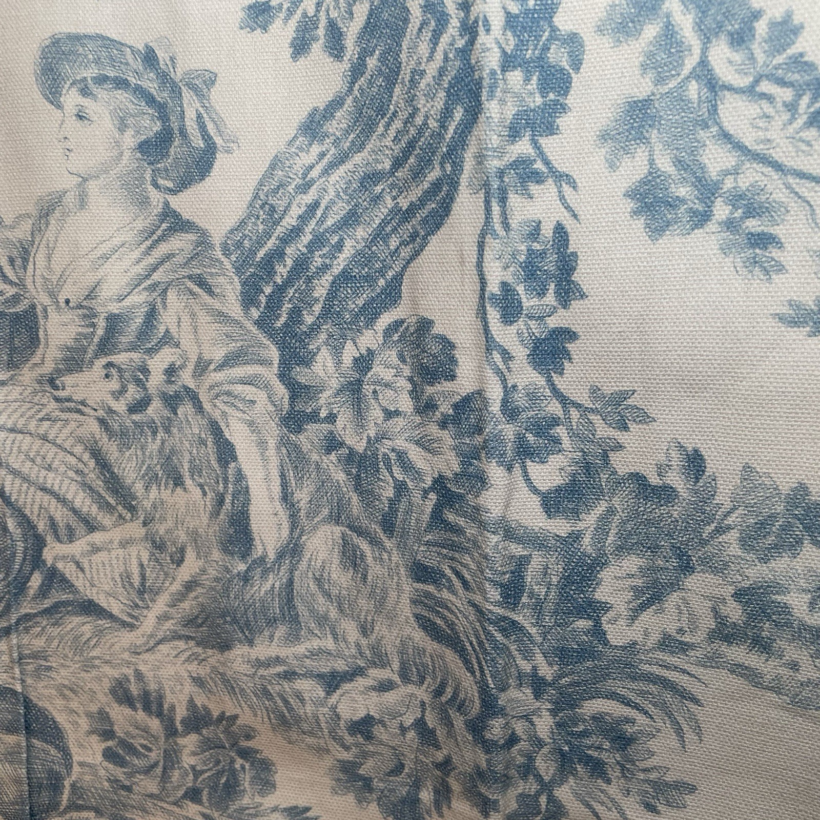 1 Maison d’ Hermine THE MILLER DENIM cotton CURTAIN PANEL back tab 50 X 84 NEW
