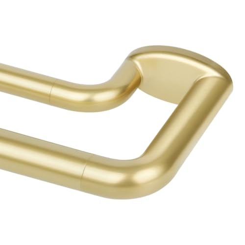 Blackout Double Curtain Rods for Windows 72 to 144 Inches | Heavy 72-150″ Gold