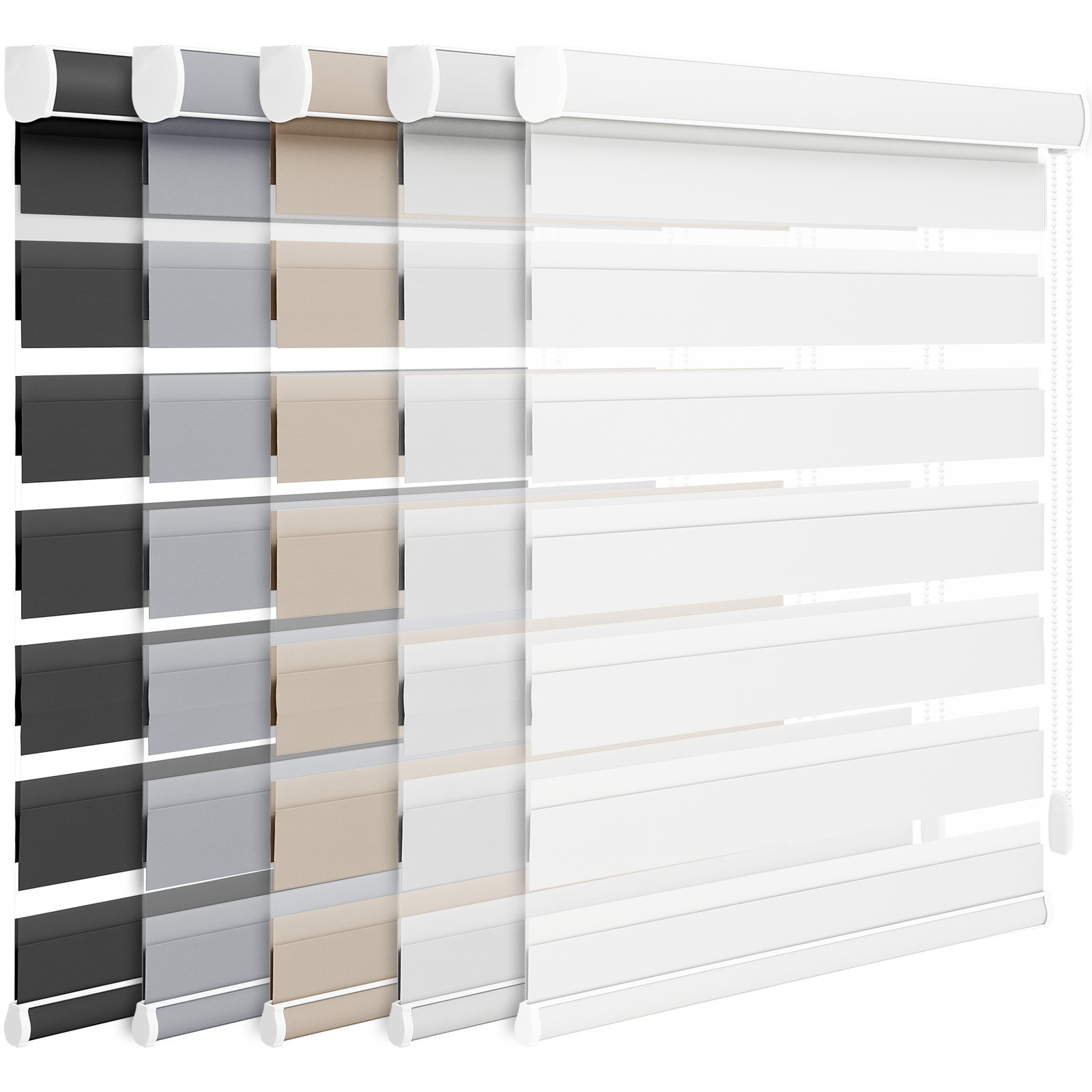 Changshade Custom Made Window Blinds 85% Blackout Zebra Roller Shade