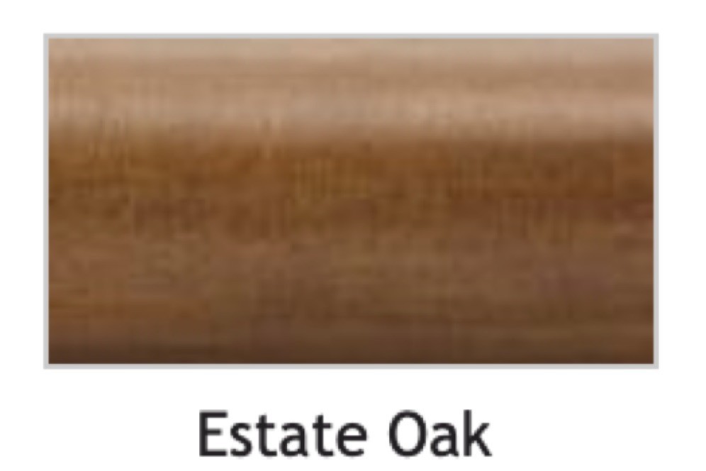 Kirsch Wood Trend Classic 3 1/2″ Return Bracket:1 3/8″ pole,ESTATE OAK 5611EG820