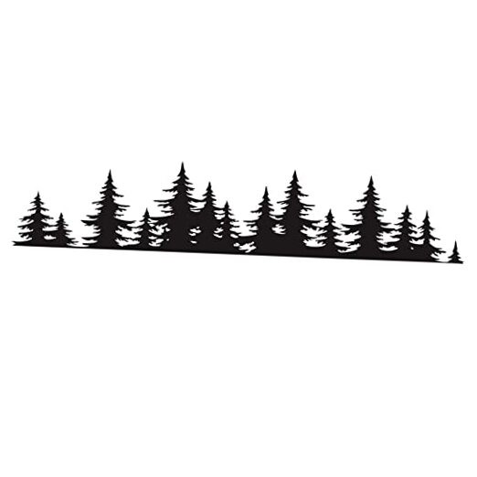 Pine Tree Forest Car Sticker Vinyl Decal Window Car Body Decor Sticker