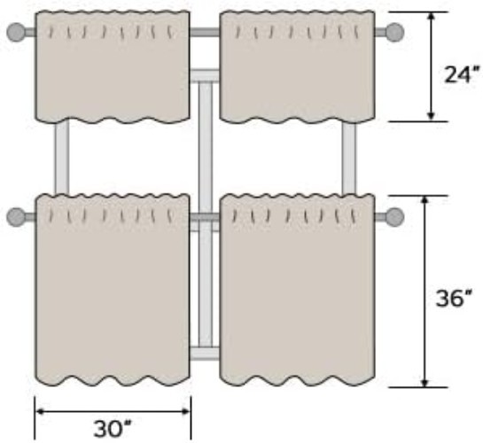 Fall Burnt Orange Sheer Kitchen Curtains 30 X 24 Inch Length 2 Panels Embroid…
