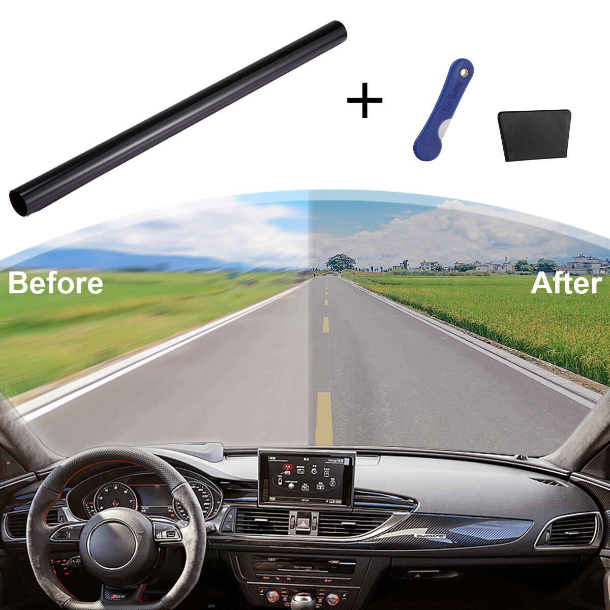 Ceramic Window Tint Roll for Home, Office, Car, Truck, Auto – Any Size & Shade
