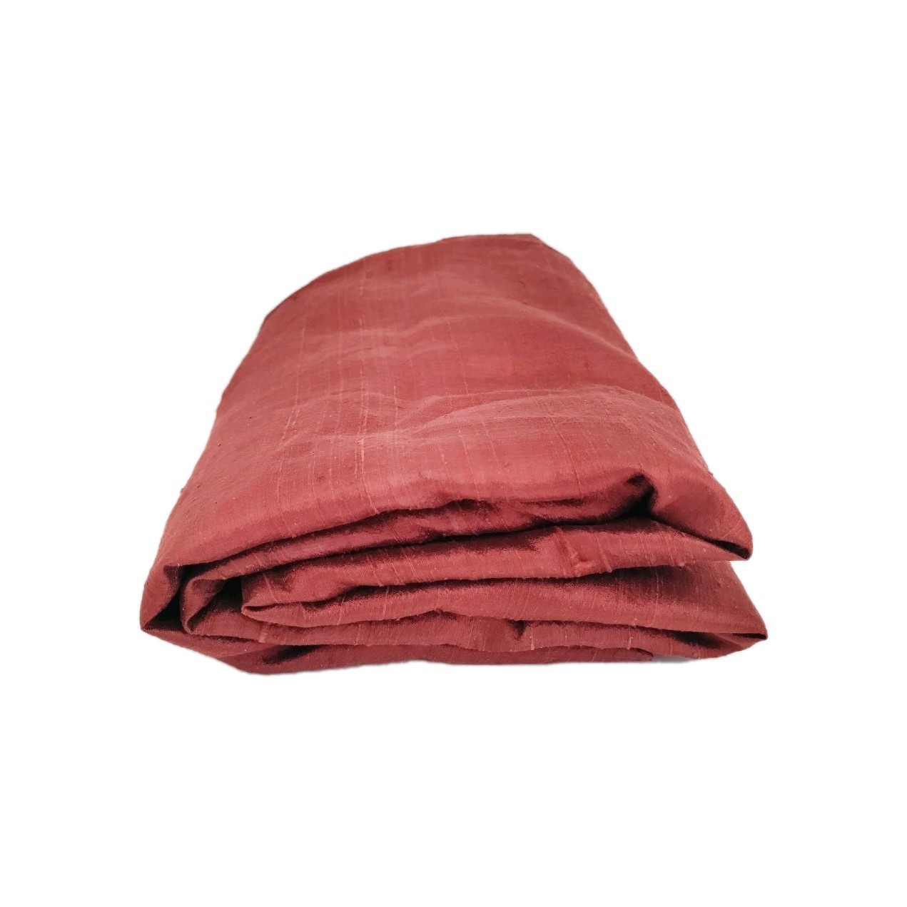 Oxblood Red 100% Silk Drapery Panel 40×78 Lined Rod Pocket Curtain Vintage 1990s