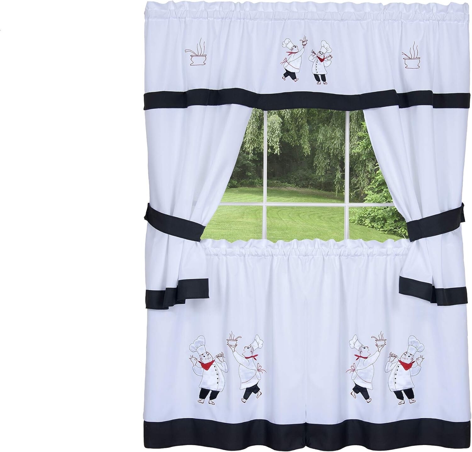 Achim Home Furnishings Gourmet – Embellished Cottage Set – 58×36