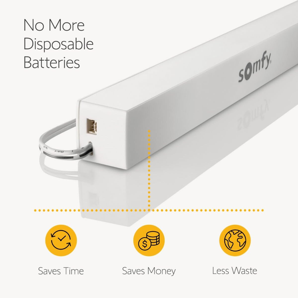 Rechargeable Battery Pack 3-Pack with Charger – Power Blinds, Shades, Curtains –