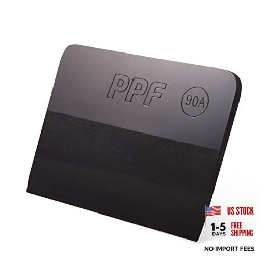 PPF Squeegee for Vinyl 90A Hardness Size Anti-Scratch TPU Rubber Medium Black