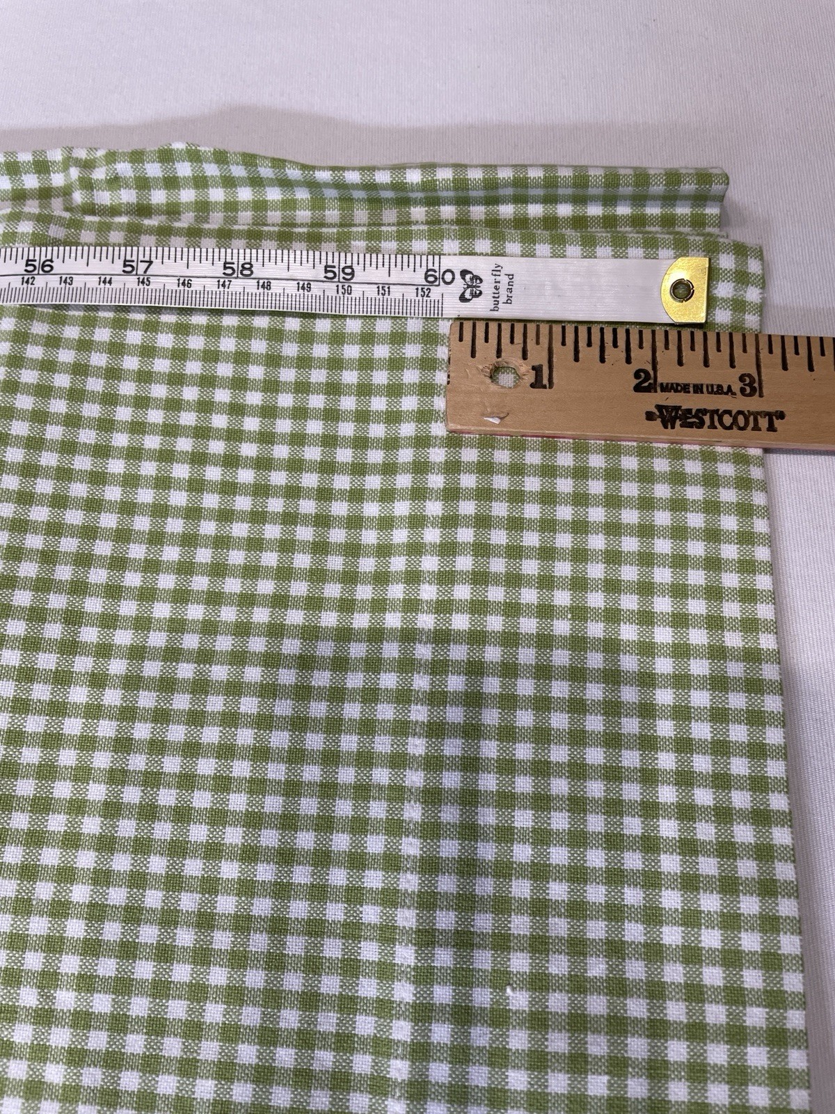 New Pottery Barn Kids Green & White Cotton Curtains 44×63″ Pair Open Package