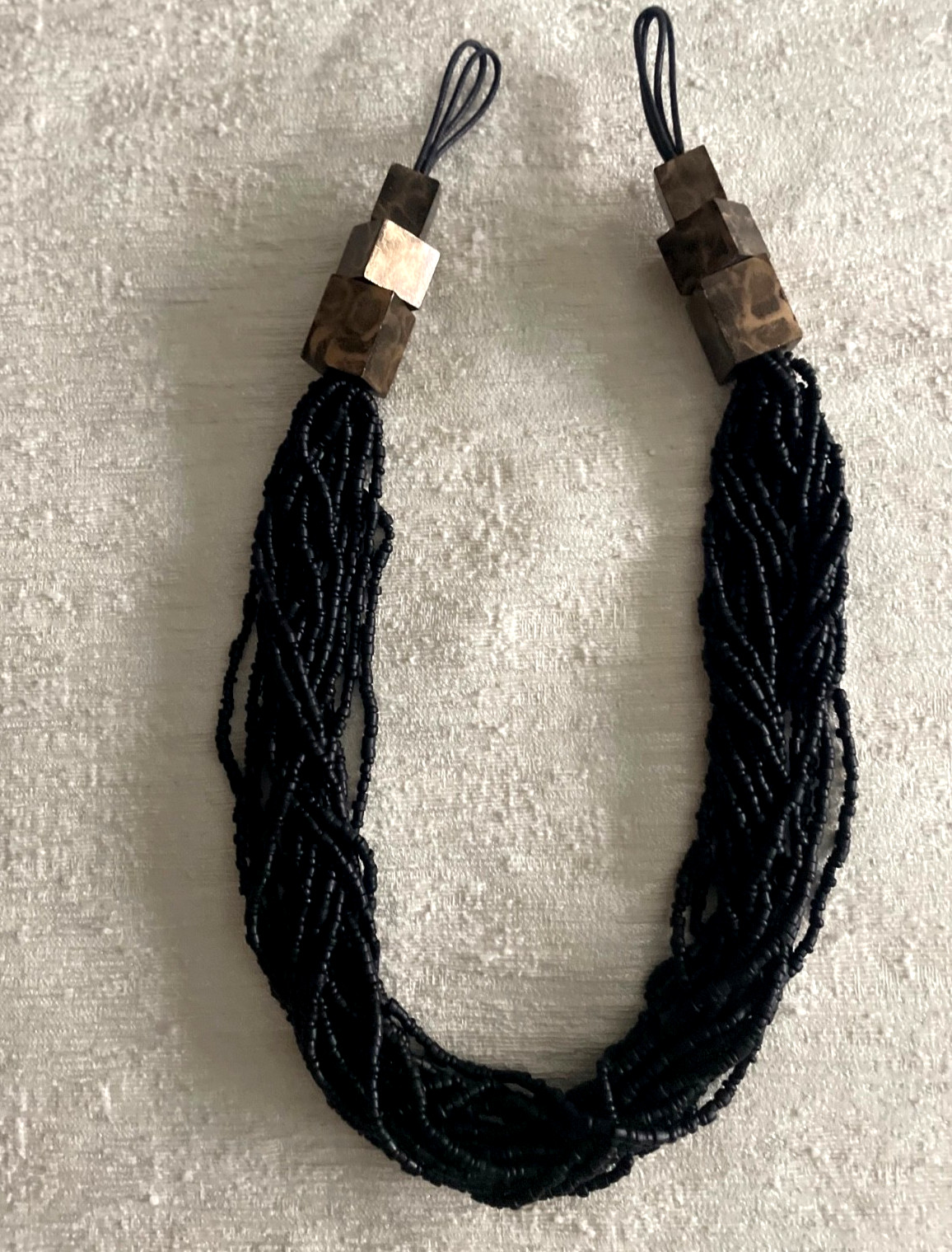 SAMUEL & SONS Custom Order Beaded Tie Back Curtain Rope Holder Art Deco