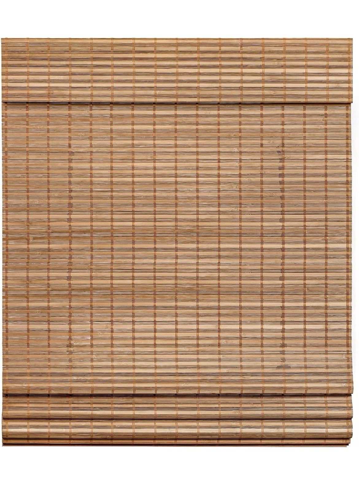 Cordless Bamboo Roman Shades 46”’ W X 60” H for Home & Office Decor
