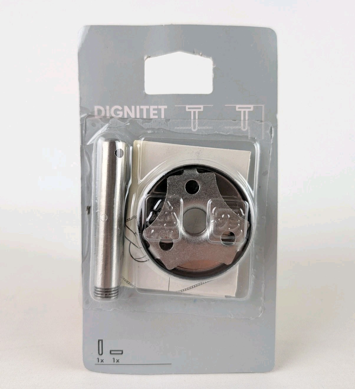 Ikea DIGNITET Curtain Support/Corner Fixture Stainless Steel 400.780.30 New