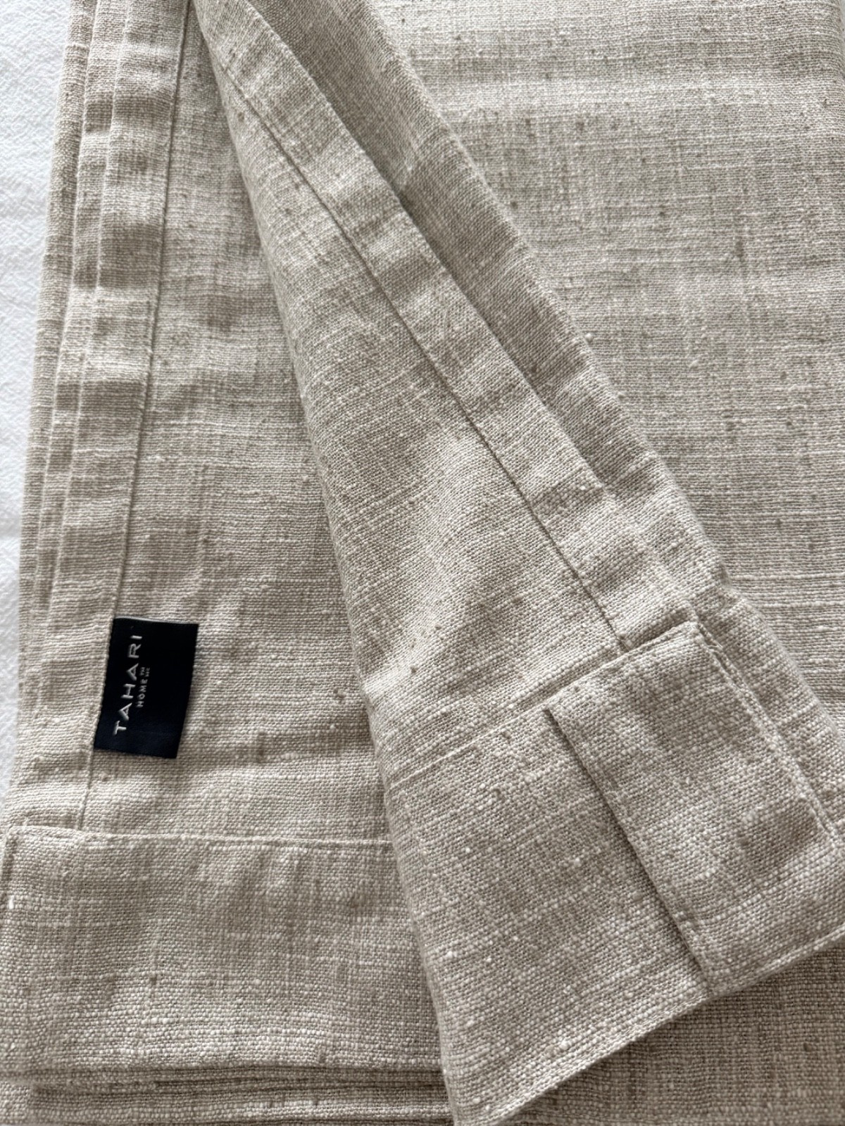 TAHARI HOME Natural Light Filtering Drapes, Set of 2, 96″ L x 50″ W Each