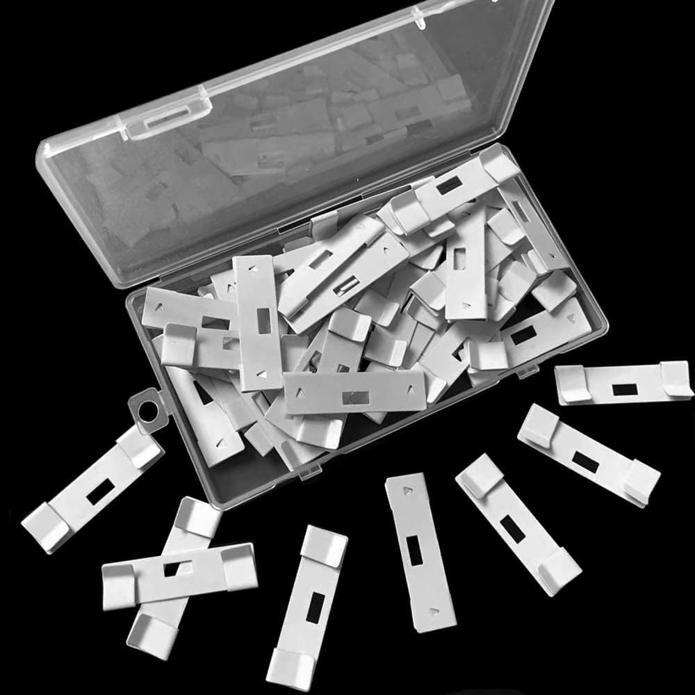 Vertical Blind Repair Vane Savers, 16 Metal Repair Tabs for Replacement Slats