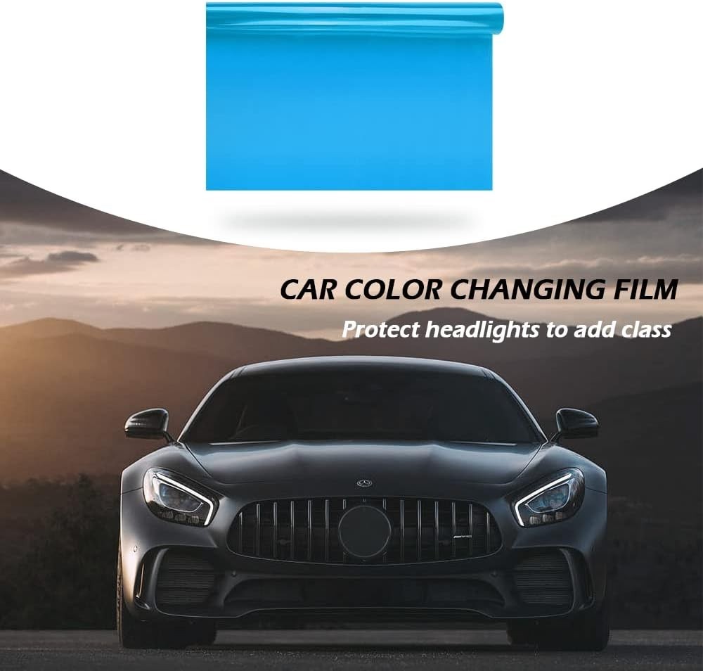 12×48 Inch Dark Blue Vinyl Tint Film – Protect & Decorate Your Lights