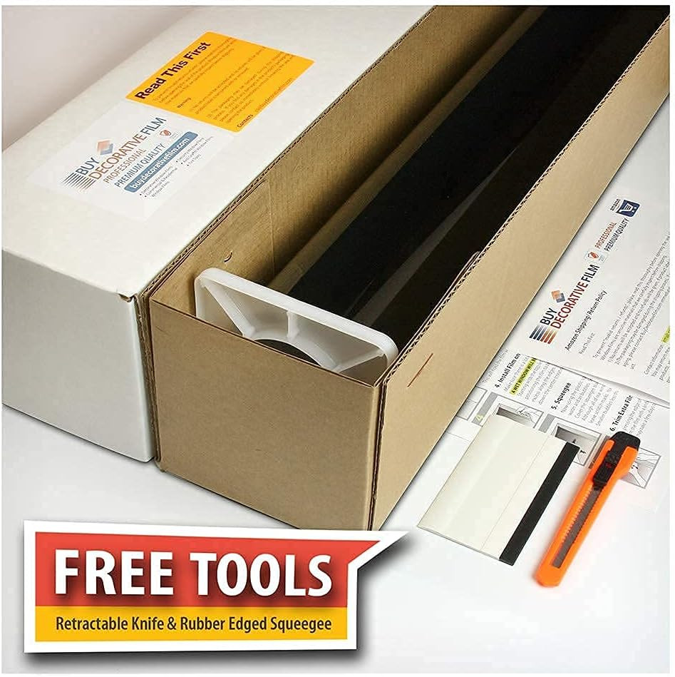 Daytime Privacy Window Film – Natural Black 5% – 24″x50″ Roll
