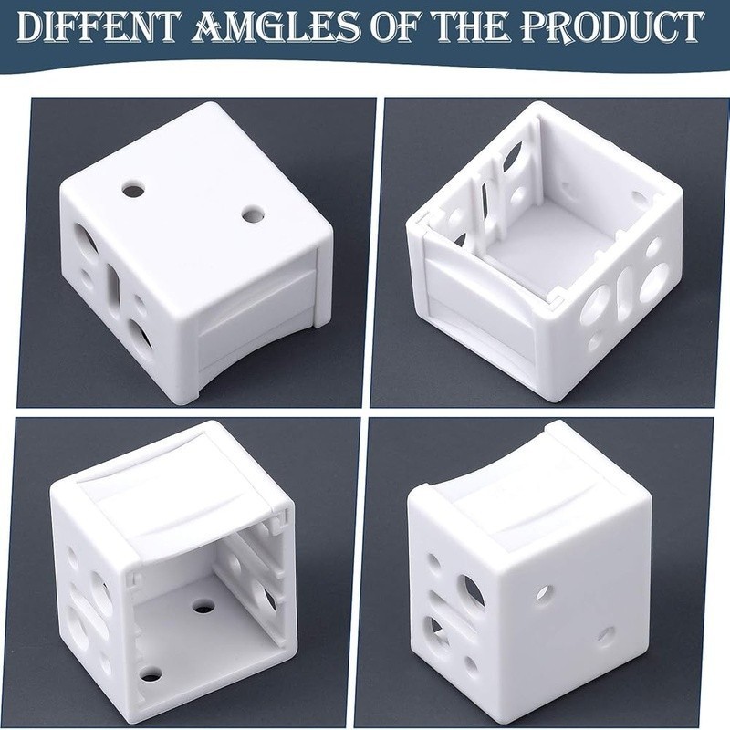 White Blind Brackets 6 Pack Plastic Mounting Hardware Easy Install