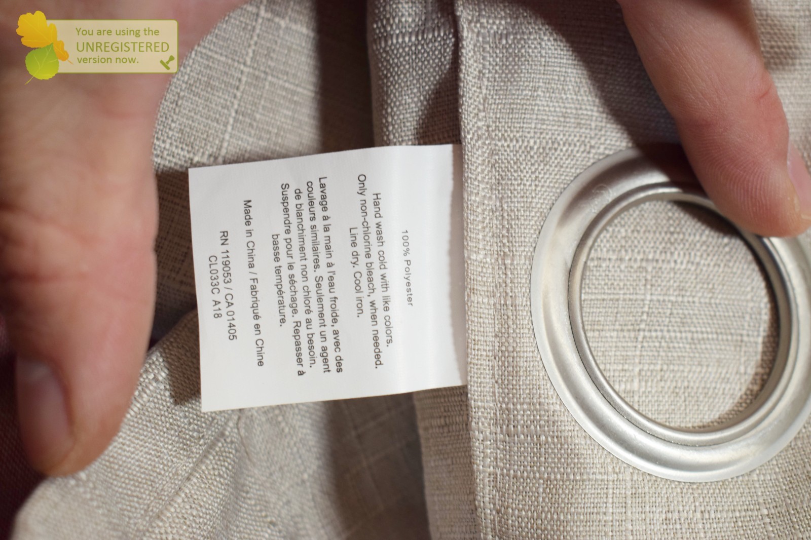 Eclipse Corte Solid Blackout Grommet Top 37×63″ Vanilla Curtain Panel EQ00038285