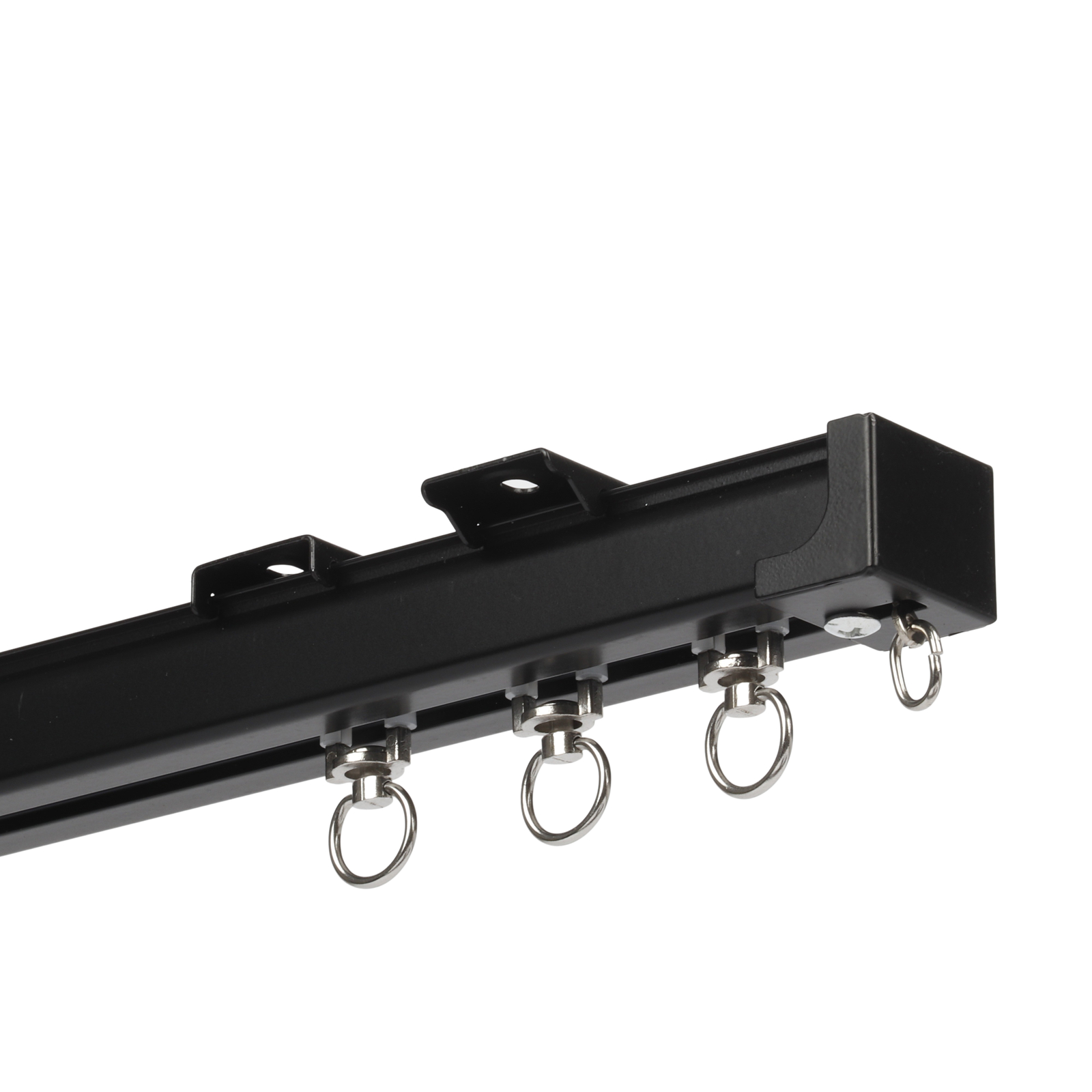 Aluminium Heavy Duty Curtain Track Kit with Hooks 3M Ceiling Mount for Space